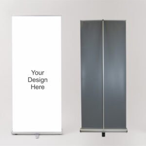 Custom Triangle Base Rollup Standee in New York